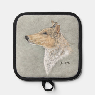 Sanfte, schlanke Collie Art Topflappen