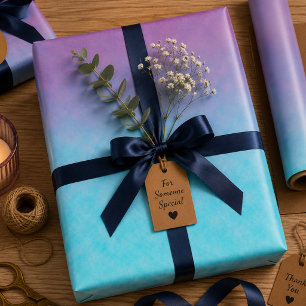 Sanfte Statik zwischen Sternen Geschenkpapier Set
