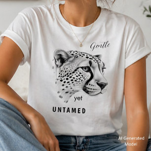Sanfte und doch ungezähmte Gepard Minimalist Wildt T-Shirt