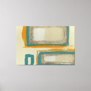 Sanfte und kühne Rothko-inspirierte abstrakte sign Leinwanddruck