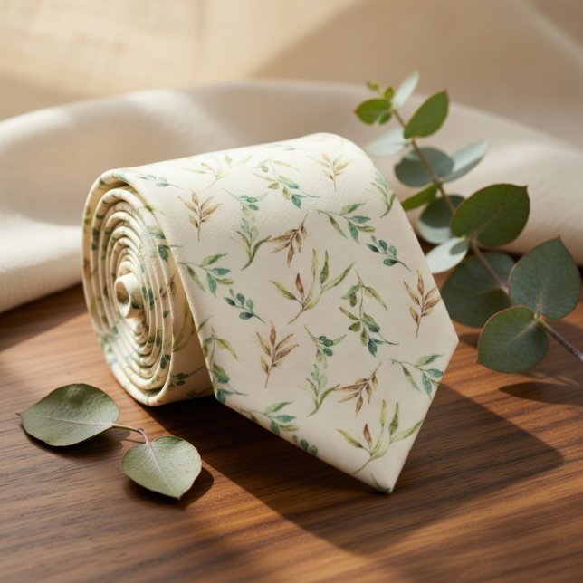 Sanfte Wasserfarbe Eukalyptus Krawatte (Von Creator hochgeladen)