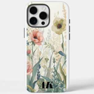 Sanfte Wiesenimpression – Botanische Wasserfarben- iPhone 16 Pro Max Hülle