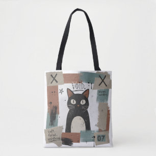 Sanfte Wilde Unbeeindruckte Schwarze Katze Gothic
