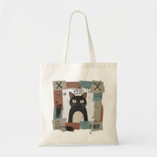 Sanfte Wilde Unbeeindruckte Schwarze Katze Gothic Tragetasche