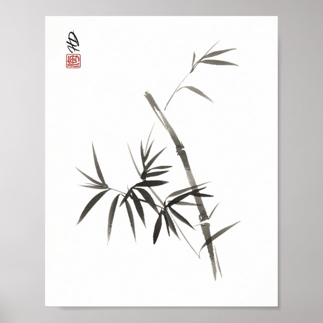 Sanfter Bambus  Poster (Vorne)