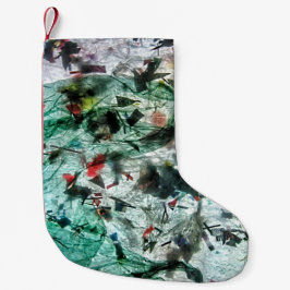 Sanfter, blauer Weihnachtsweih, abstrakter Strumpf Kleiner Weihnachtsstrumpf