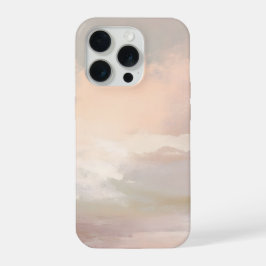 Sanfter Blush-Himmel Abstract – Zarte Pastellwolke iPhone 15 Pro Hülle
