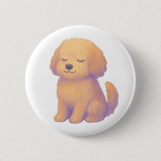 Sanfter Cockapoo-Knopf Button