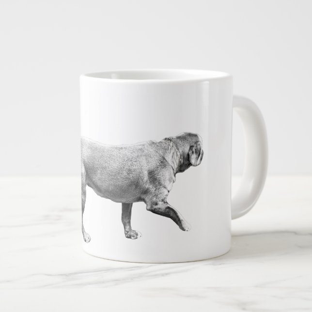 sanfter Frost-Schritt Jumbo-Tasse (Vorderseite Rechts)