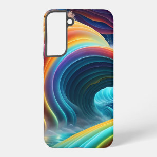 Sanfter heller Regenbogen-Wasserfall Samsung Galaxy Hülle