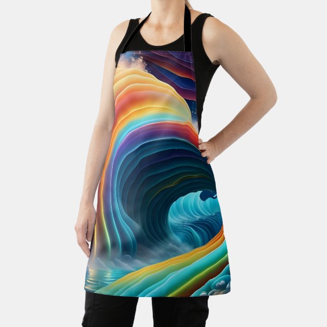 Sanfter heller Regenbogen Wasserfall Schürze (InSitu)