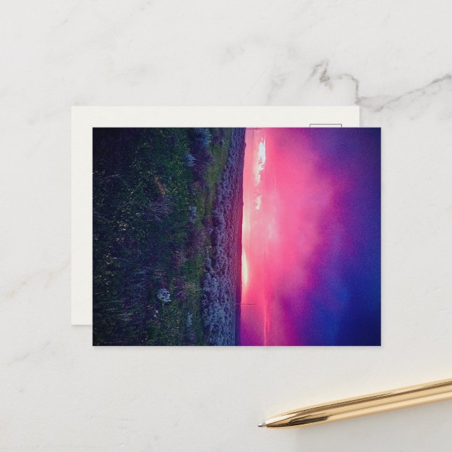 Sanfter Horizont Postkarte (Vorderseite/Rückseite Beispiel)