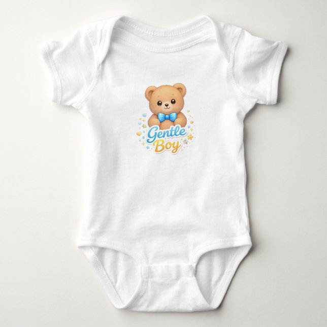 Sanfter Jungen-Body Baby Strampler (Vorderseite)