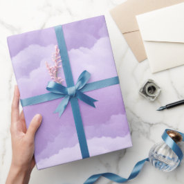 Sanfter Lila-Lavendel-Nebelwolken-Abstraktmuster Geschenkpapier