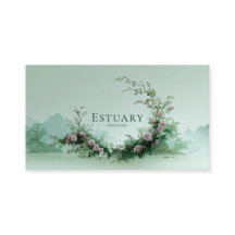 Sanfter Nebelsee Blassrosa Rosenblüten-Halbmond