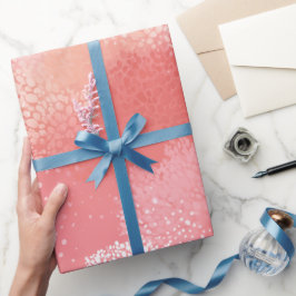 Sanfter Pfirsich-Korallen-Glow-Verlaufsverlauf abs Geschenkpapier