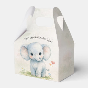 Sanfter Riese Elefant Blau Safari Baby Shower Geschenkschachtel