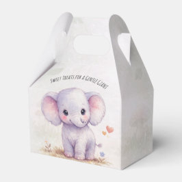 Sanfter Riese Elefant Lila Safari Baby Shower Geschenkschachtel