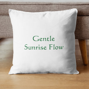 Sanfter Sunrise Flow Moderne Schrift Kissen