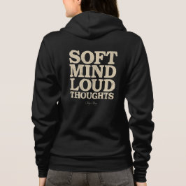 Sanfter Verstand Laute Gedanken Minimalistischer V Hoodie
