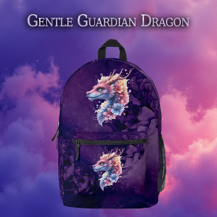 Sanfter Wächterdrache. Bedruckter Rucksack