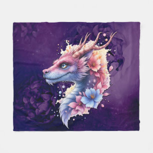 Sanfter Wächterdrache.  Fleecedecke