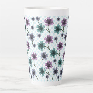 Sanftes Cottagecore-Blumenmuster Pastell-Ästheti Milchtasse