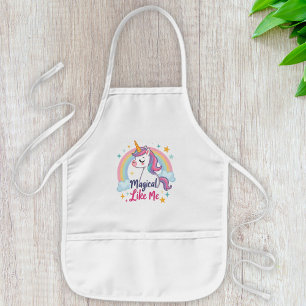 Sanftes Einhorn mit Regenbogen  Kinderschürze