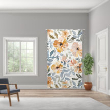 Sanftes Herbst-Blumenmuster