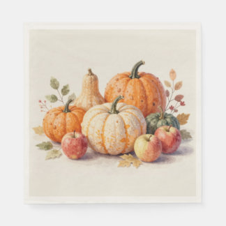Sanftes Herbsternte-Papier Serviette