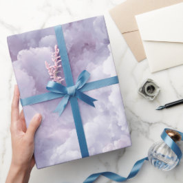 Sanftes Lavendel Flieder Wolken Nebel Abstraktes M Geschenkpapier