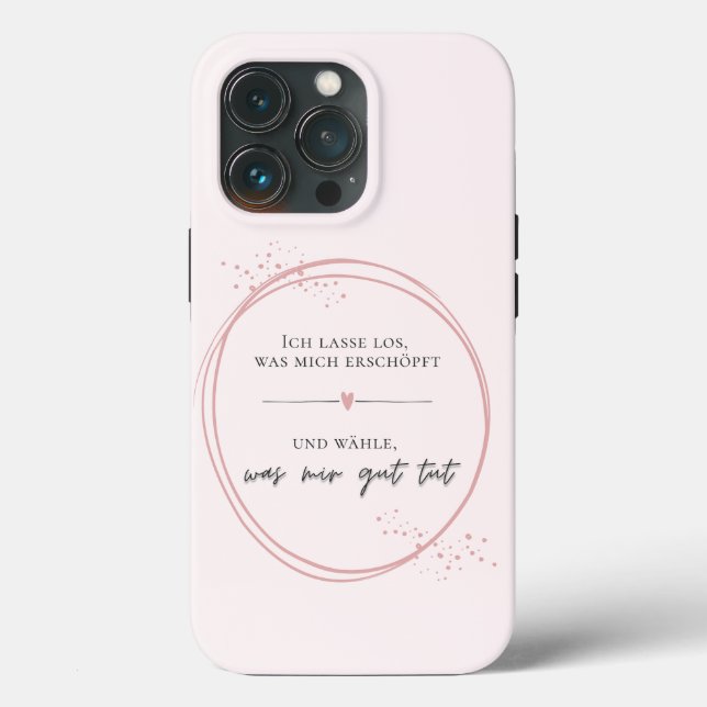 Sanftes Loslass-Affirmation Case-Mate iPhone Hülle (Rückseite)