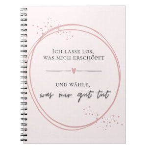 Sanftes Loslass-Affirmation Notizblock