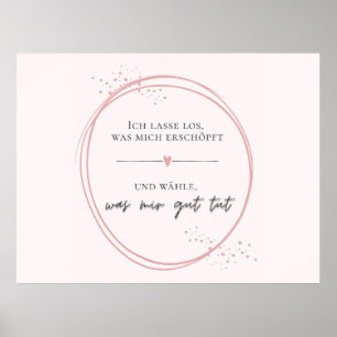 Sanftes Loslass-Affirmation Poster