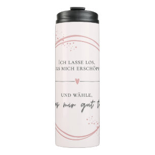 Sanftes Loslass-Affirmation Thermosbecher