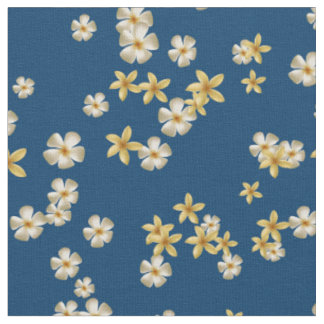 Sanftes Muster mit tropischen Blumen Stoff