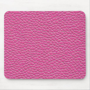💗 Sanftes Rosa Leder Chic Ruhiges Büro 💗 Mousepad