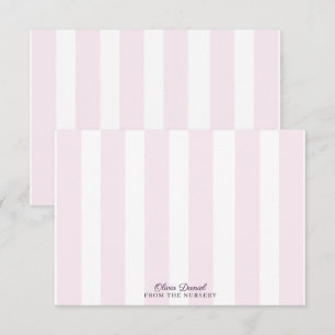 Sanftes Rosa minimal Babyzimmer nicht Karte