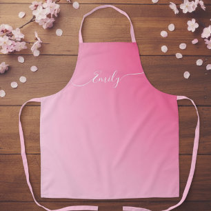 sanftes rosa verlauf -name hinzufügen schürze