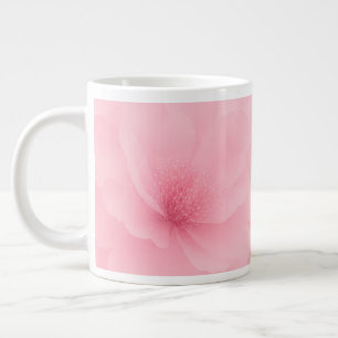 Sanftes rosa Wasserfarben-Blumenmuster Jumbo-Tasse