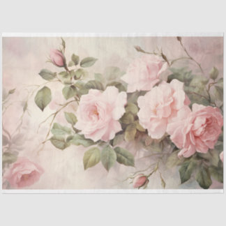 Sanftes Rosa Zarte Rosen Florale Hintergrund Seidenpapier