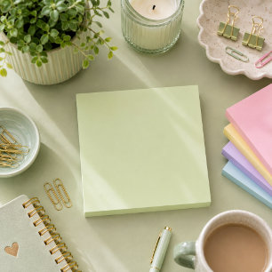 Sanftes Salbeigrün schlicht Post-it Klebezettel