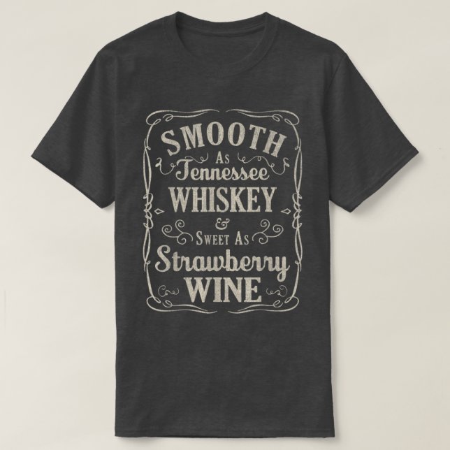 Sanftes Tennessee Whiskey Country Music T-Shirt (Design vorne)