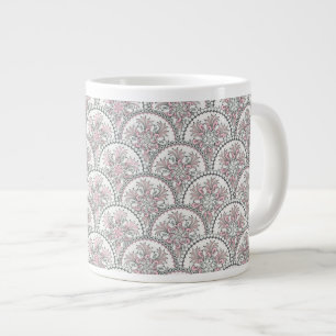 Sanftes Vintage-Muster Jumbo-Tasse