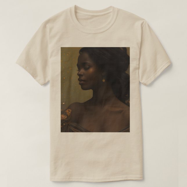 Sanftes Weibliches Braun T-Shirt (Design vorne)