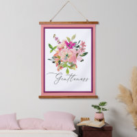 Sanftrosa Aquarellblüte