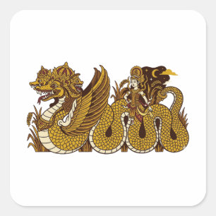 Sang Hyang Antaboga Quadratischer Aufkleber