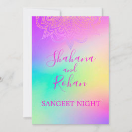 Sangeet Indian Style Colorful Elegant Einladung