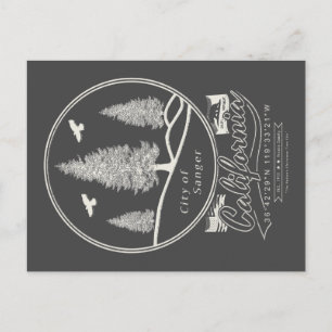 SANGER FRESNO KALIFORNIA POSTKARTE