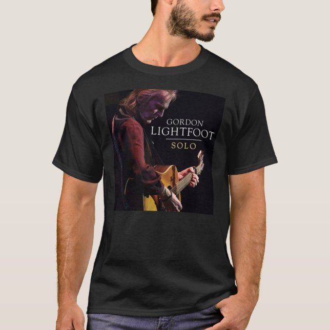 Sänger Gordon Lightfoot Solo Album T-Shirt (Vorderseite)